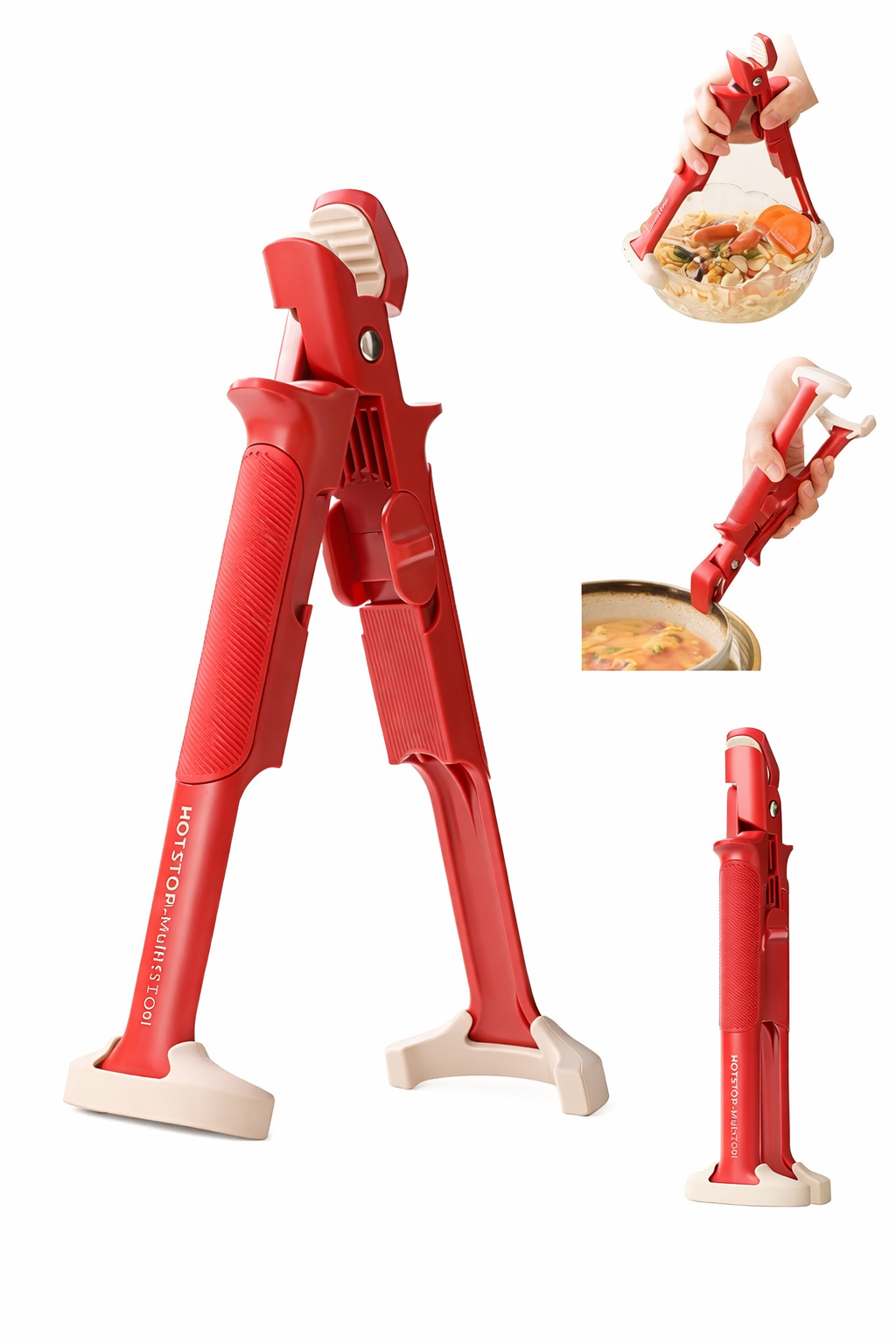 2-in-1 Gripper Clip – Heavy-Duty Silicone Bowl & Pot Lifter