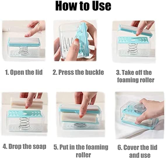 2-in-1 Portable Soap Dish & Foaming Soap Dispenser