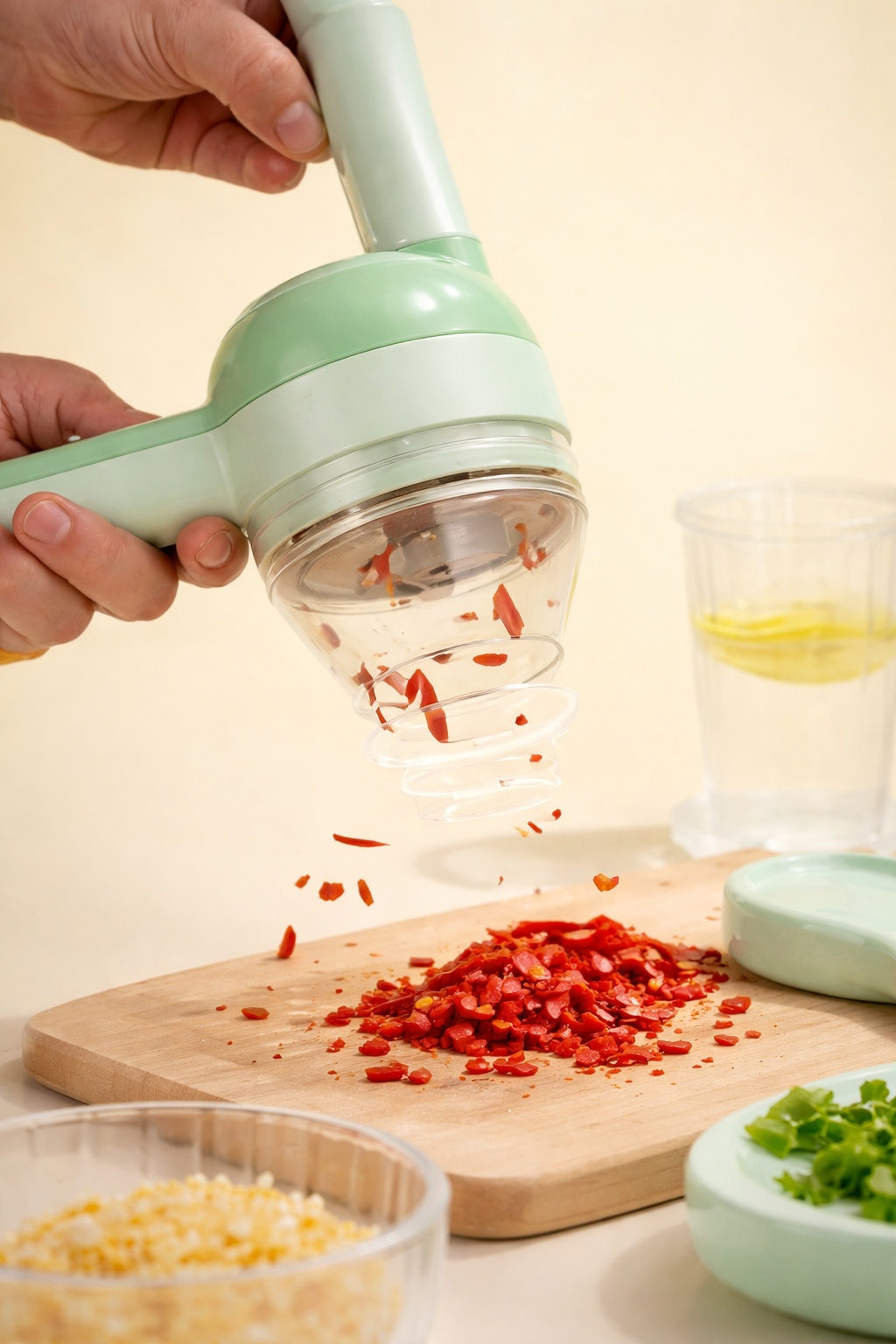 4-in-1 Electric Vegetable Slicer – One Tool, Multiple Uses