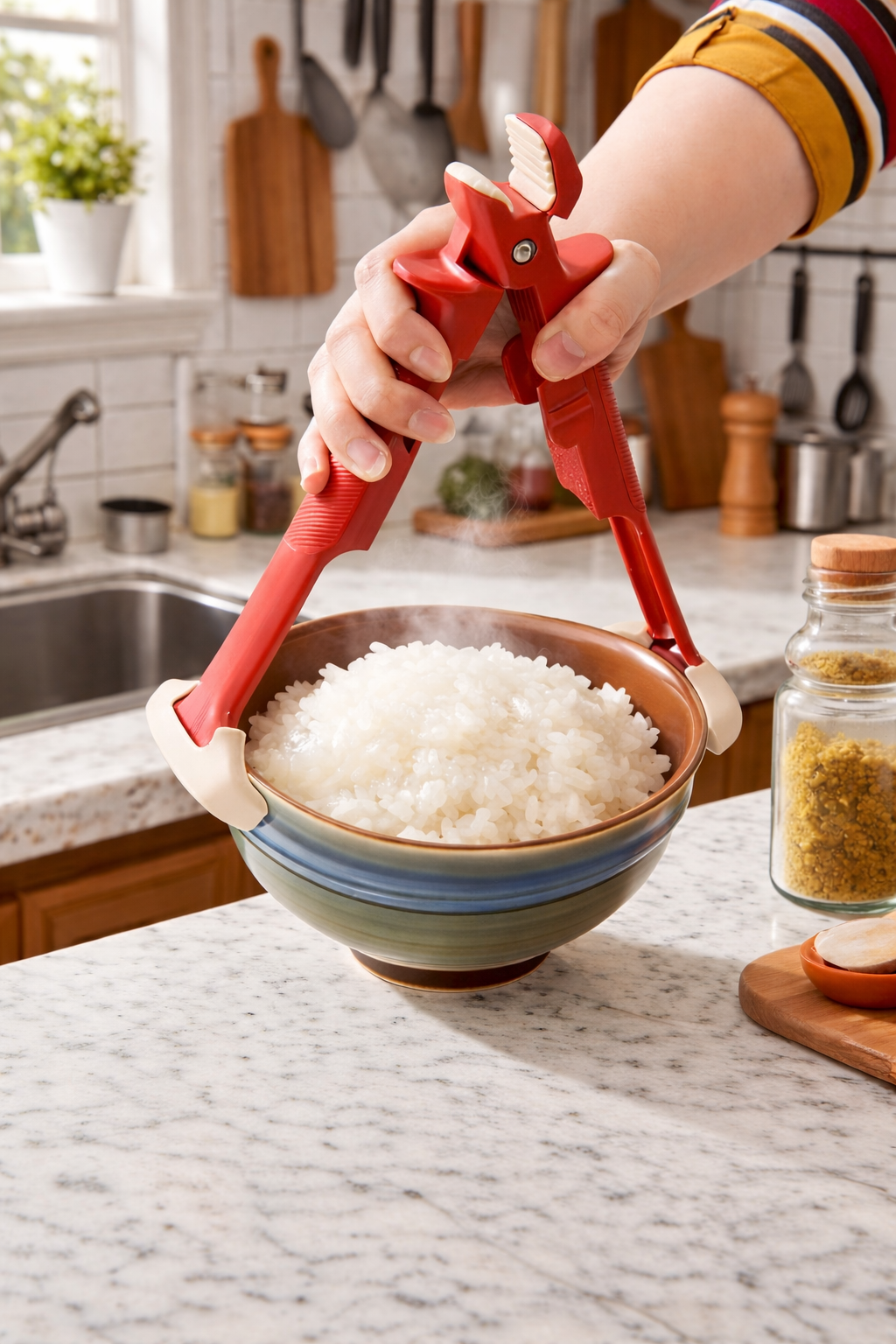 2-in-1 Gripper Clip – Heavy-Duty Silicone Bowl & Pot Lifter